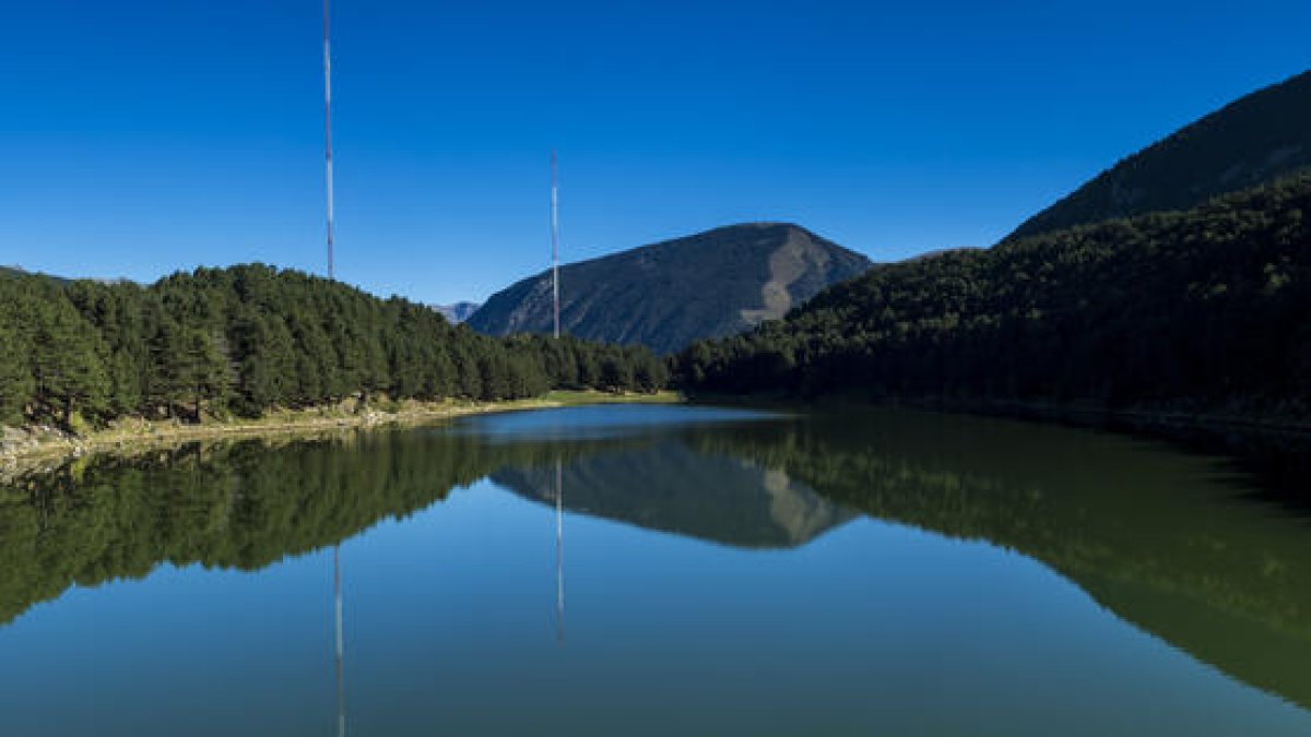 L'estany d'Engolasters, una zona tranquil·la.