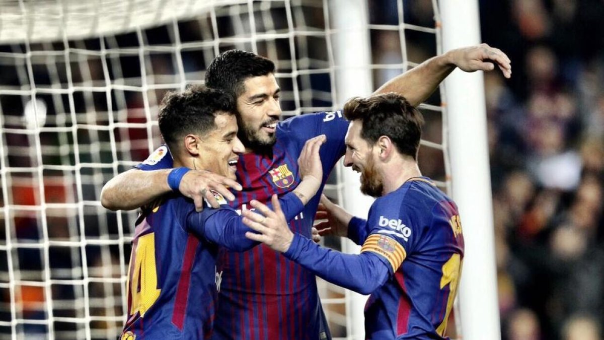 El Barça goleja a ritme de Suárez i Messi