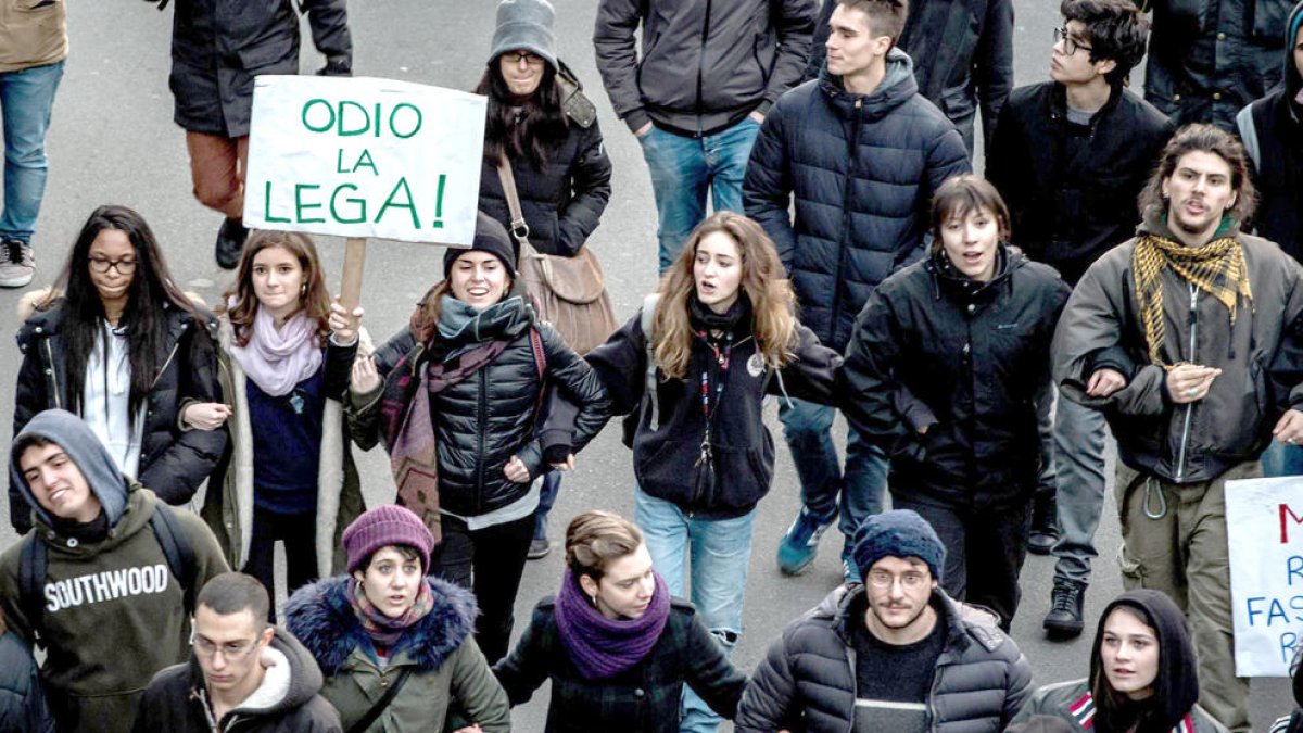 Manifestacions abans de les eleccions a Itàlia