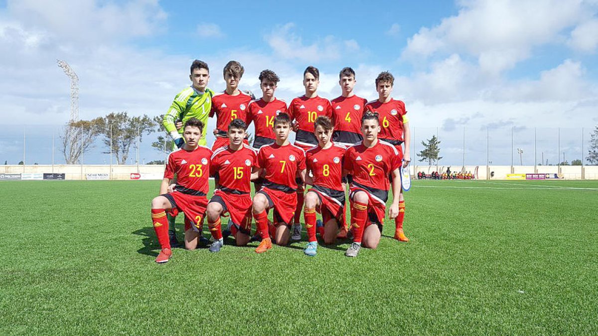La selecció sub-16 derrota  Liechtenstein per la mínima