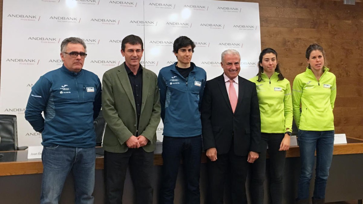 Presentació de la temporada d'esquí de fons a la seu d'Andbank