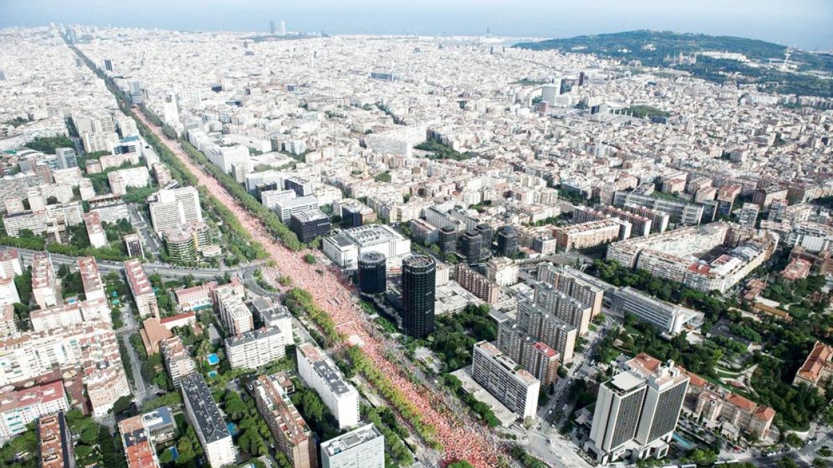 L'independentisme clama per la llibertat dels presos i la “república”