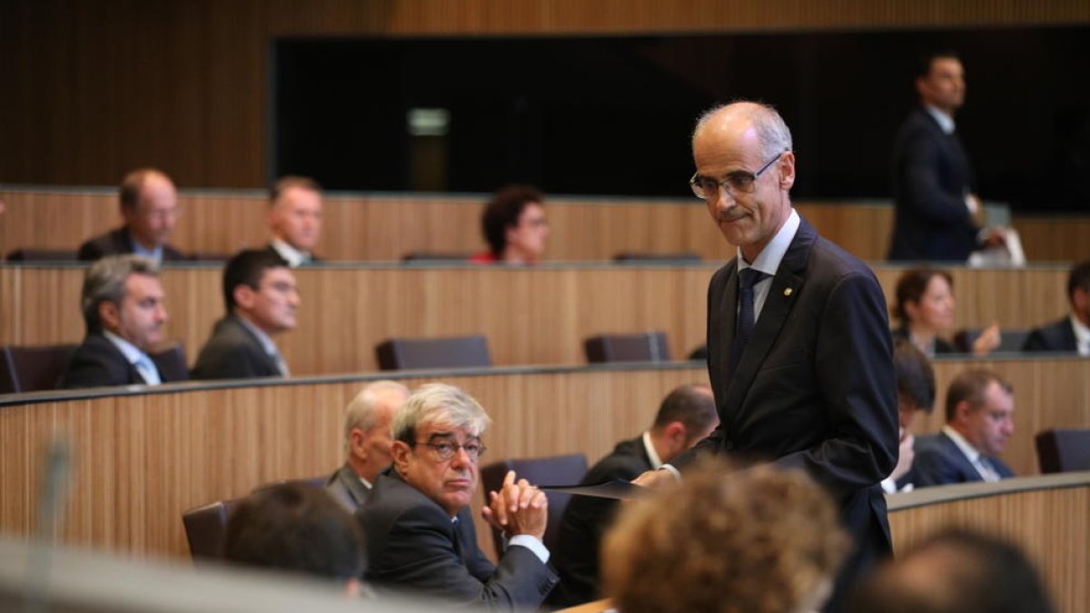 El cap de Govern, Toni Martí, es va adreçar ahir als consellers generals