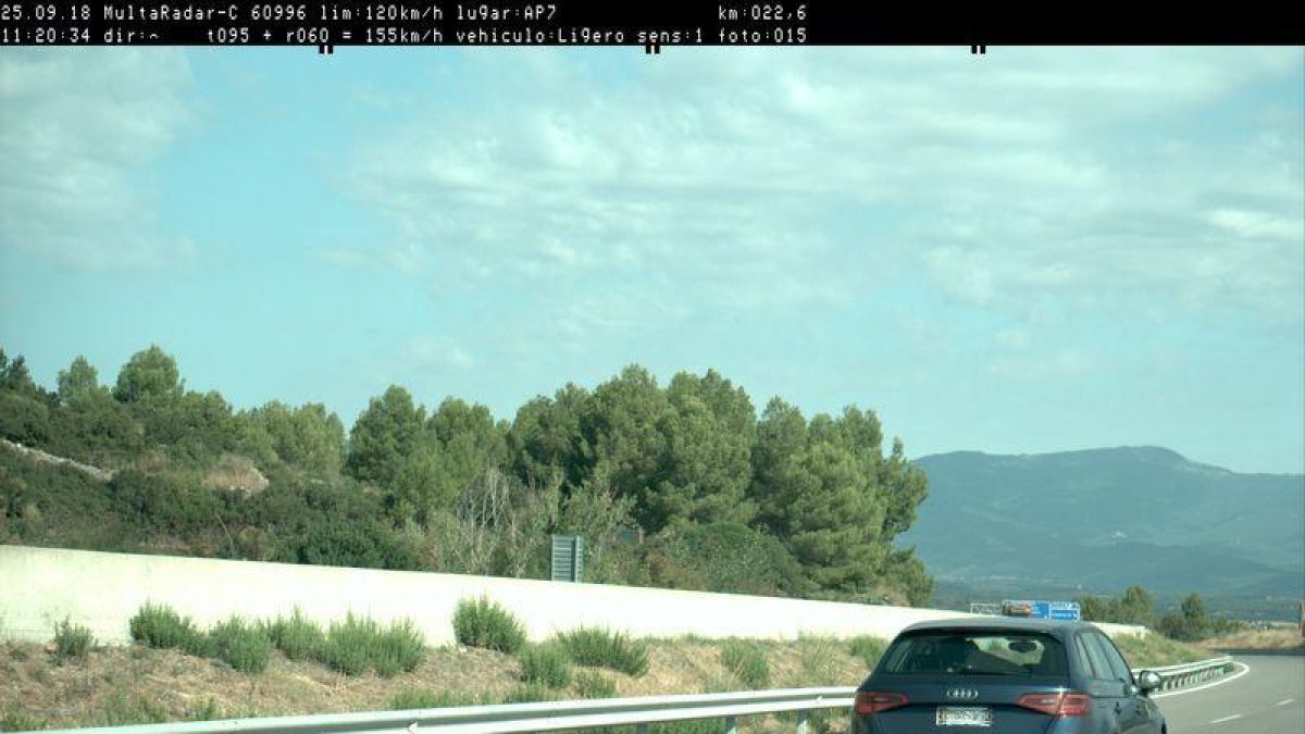 Denuncien dues vegades un conductor andorrà per excés de velocitat