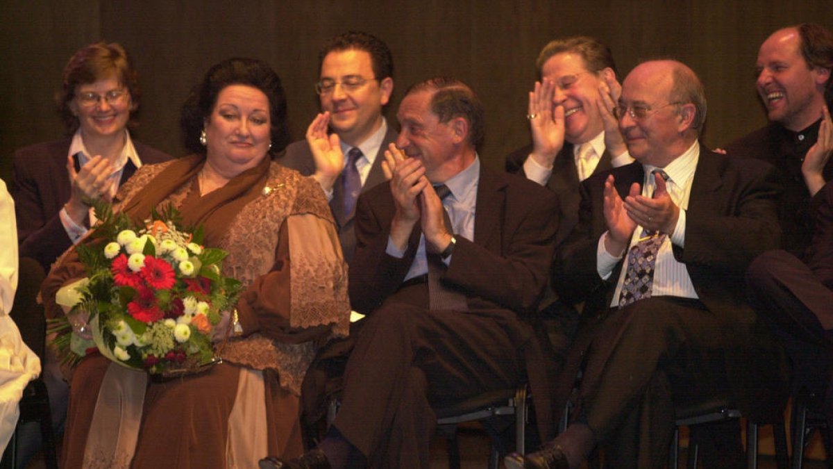 Montserrat Caballé , Óscar Ribas i el Cònsol Pujal