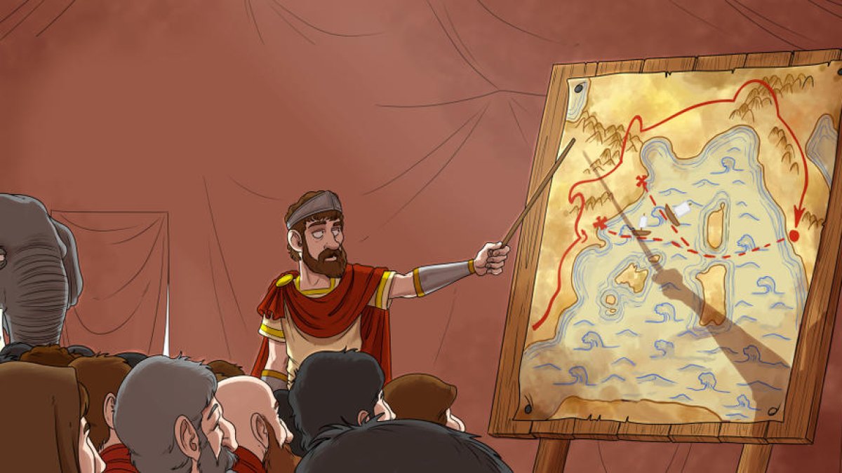 Anníbal travessa les vinyetes