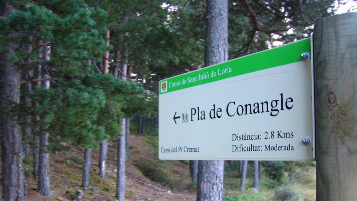 El pla de Conangle és l'últim tram de l'itinerari