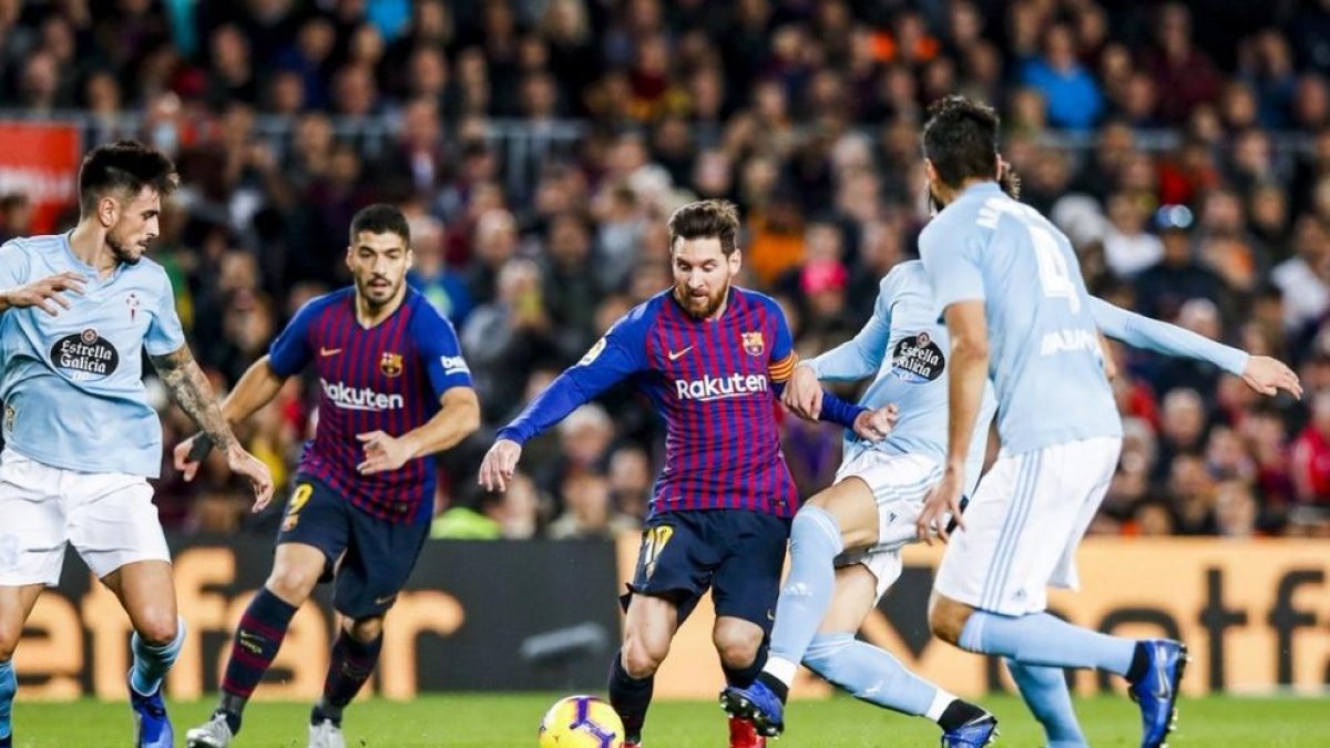 El Barça supera el Celta i acaba l'any líder en solitari