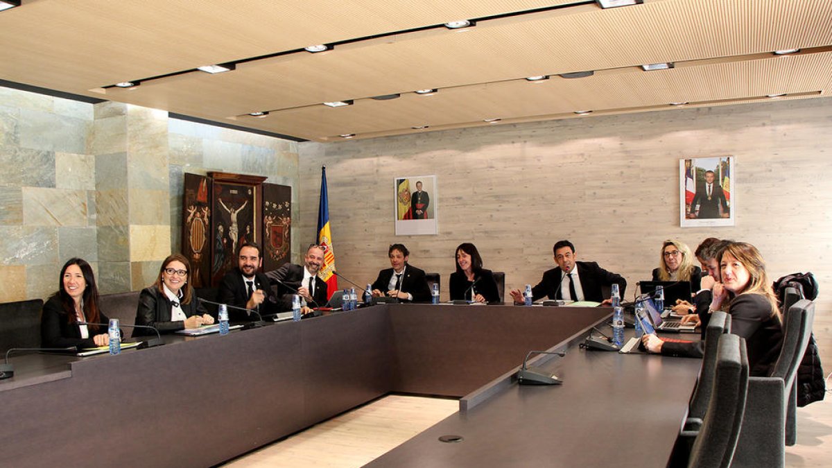 Un moment del consell de comú d'Ordino d'avui