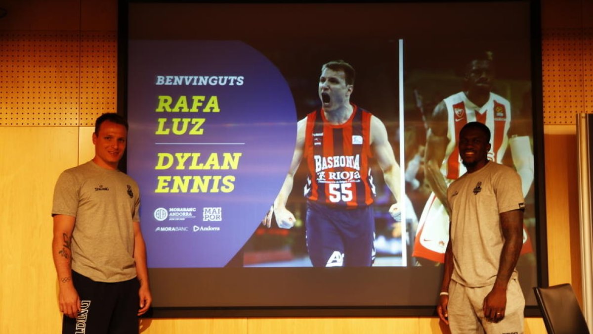 El MoraBanc Andorra presenta a Dylan Ennis i Rafa Lu