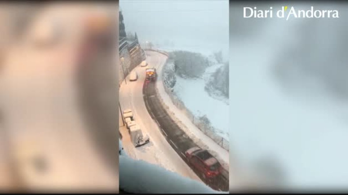 Les imatges dels lectors de la nevada d'ahir