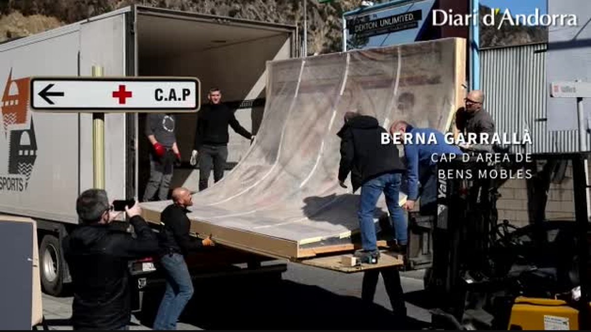 Les pintures romàniques de Santa Coloma arriben a l'Espai Columba