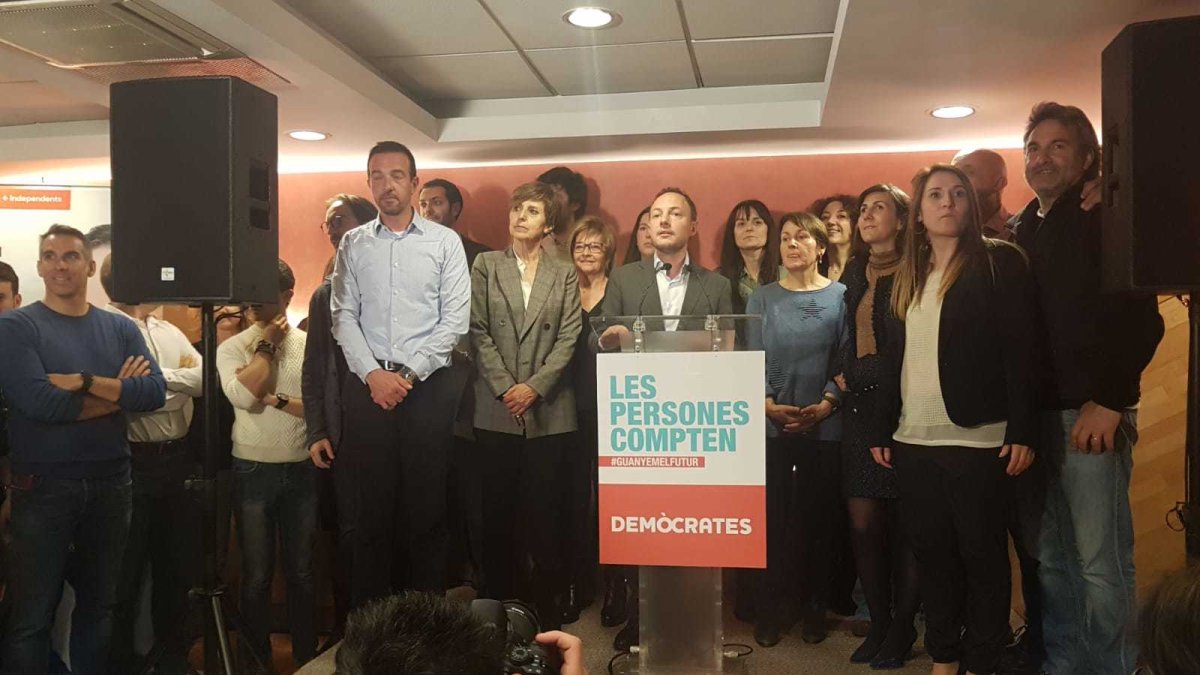 Xavier Espot en el parlament de valoració de les eleccions