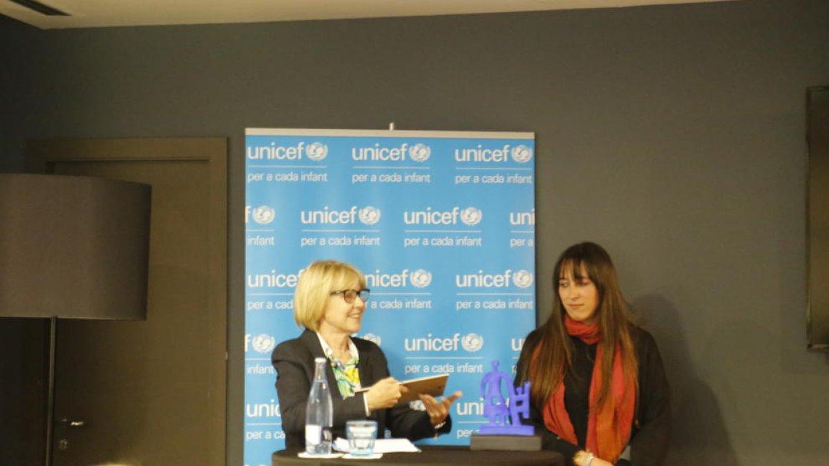 Maria Guillamet guanya el premi Unicef Andorra