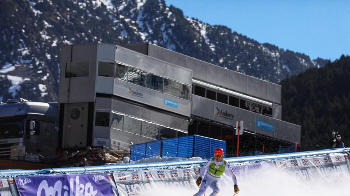 Kjetil Jansrud marca el millor temps a l'entrenament de descens masculí