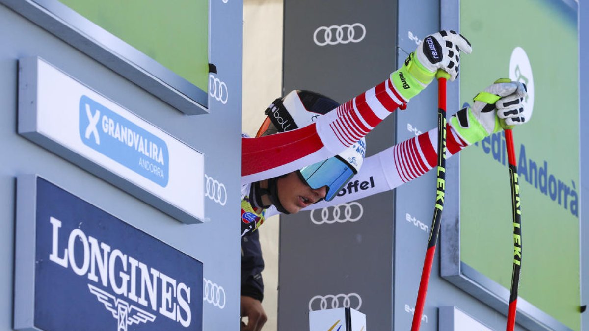 Stephanie Venier, la més ràpida a la pista de l'Àliga