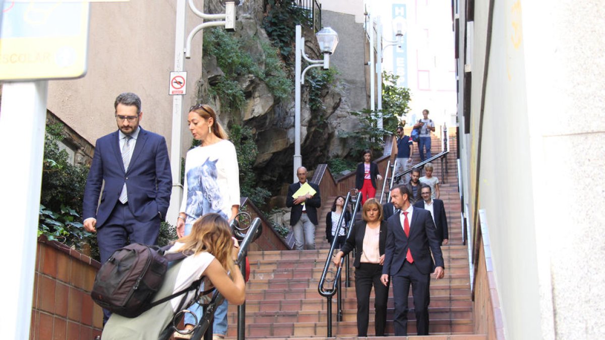 Imatge de l'indret on aniran ubicades les noves escales mecàniques a Escaldes-Engordany