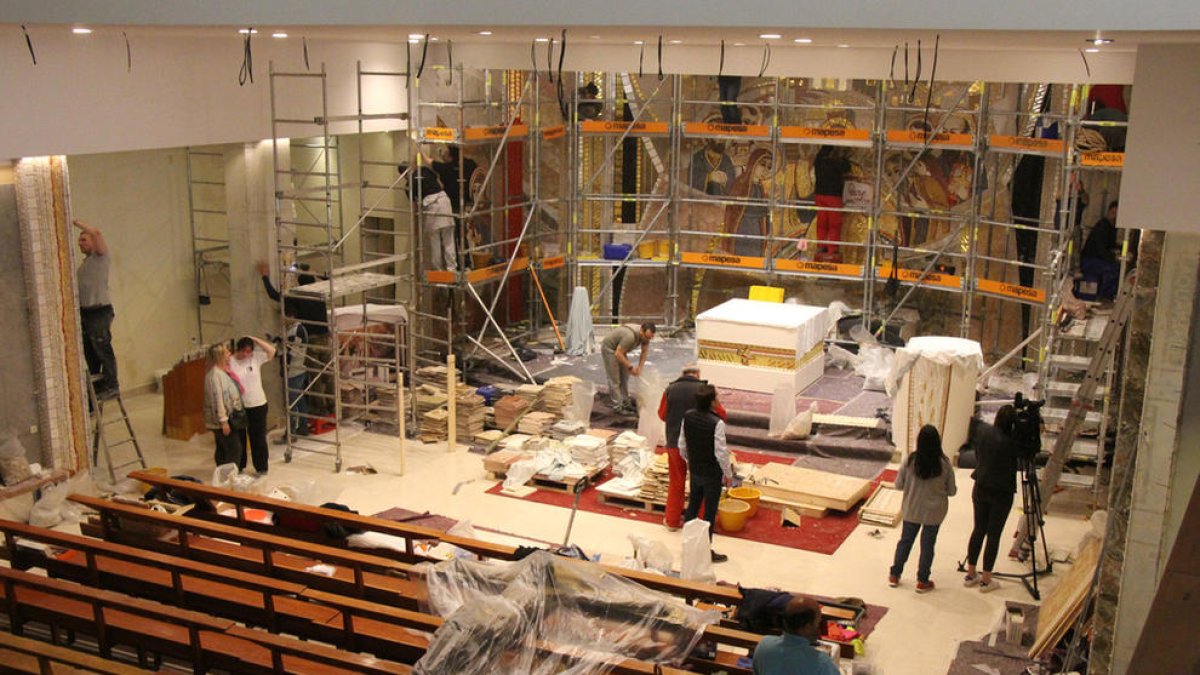 Rehabilitació de renom a l'església de Sant Julià