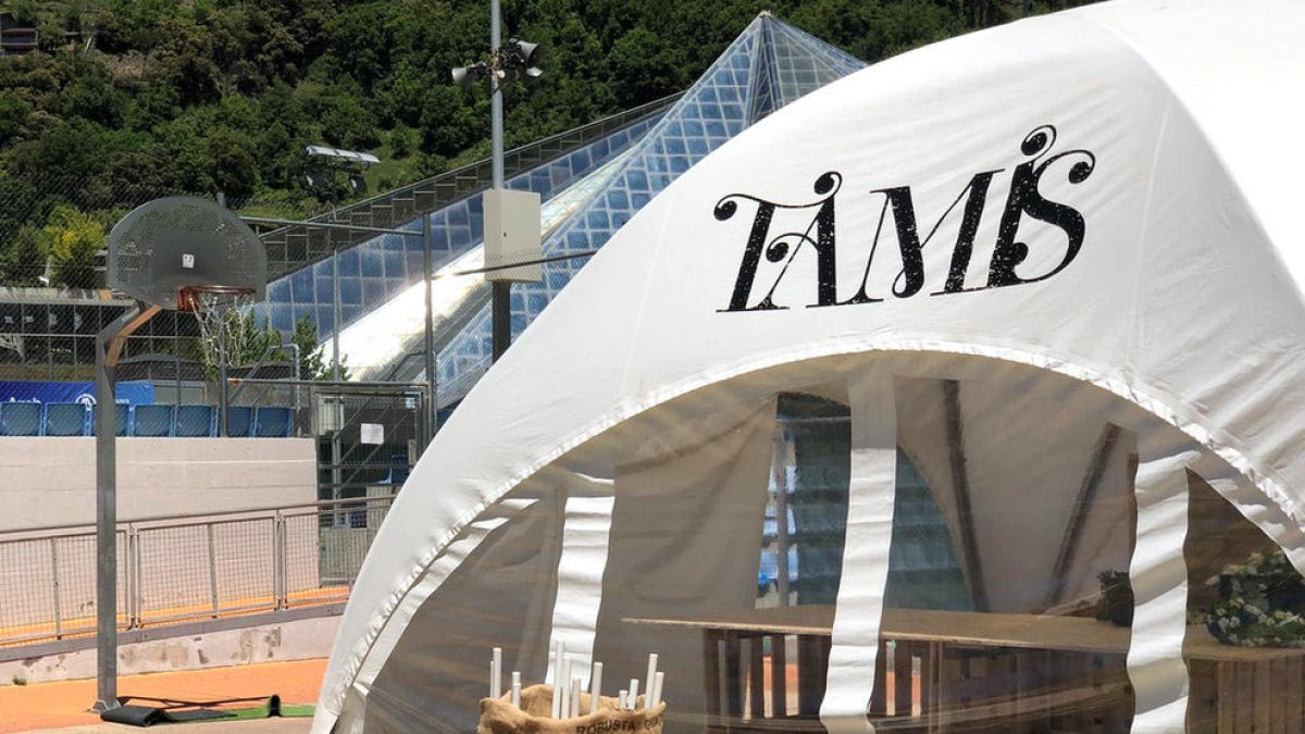 Zona de jocs tradicionals a la nova edició de la Tamis