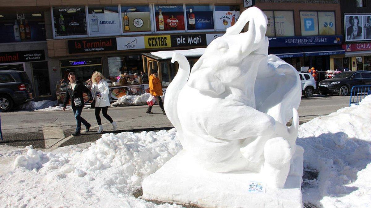 Les escultures de gel, al Pas des de divendres