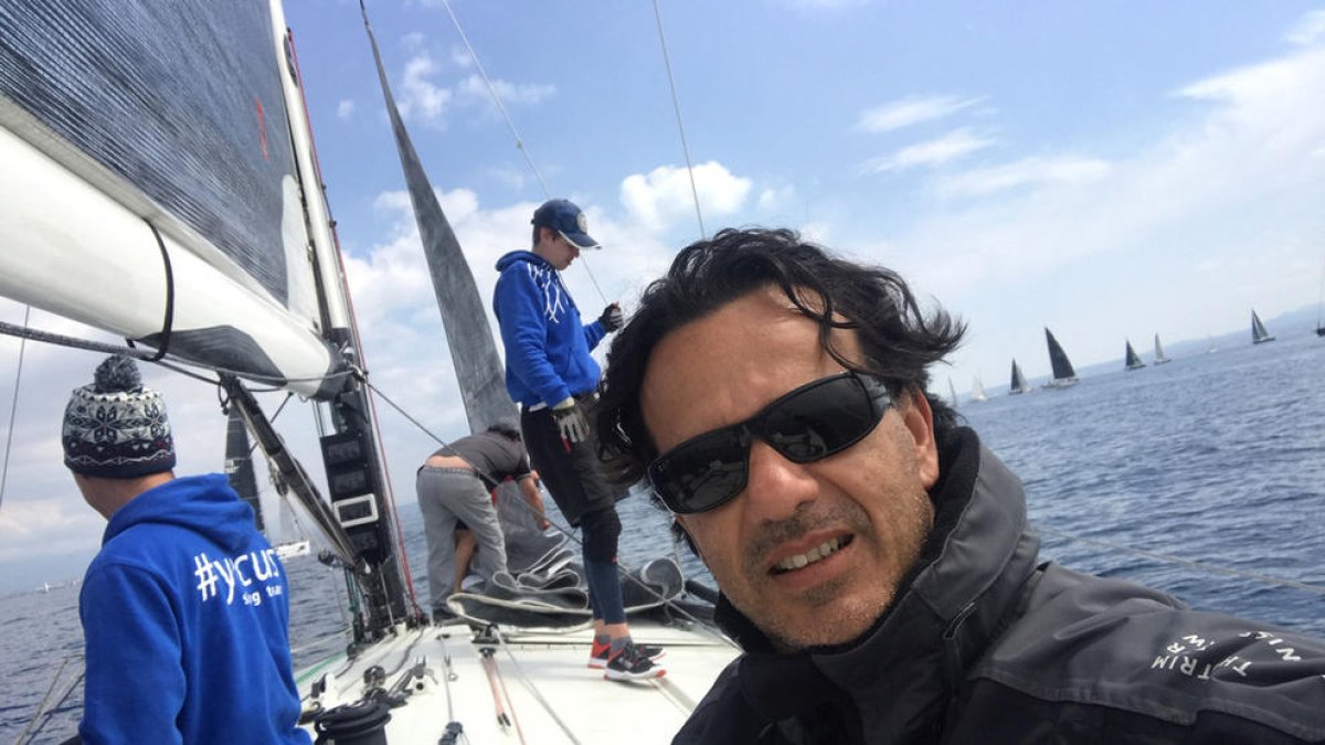 Marcel Lescano, a Saint Tropez amb l'equip Yrcus 2