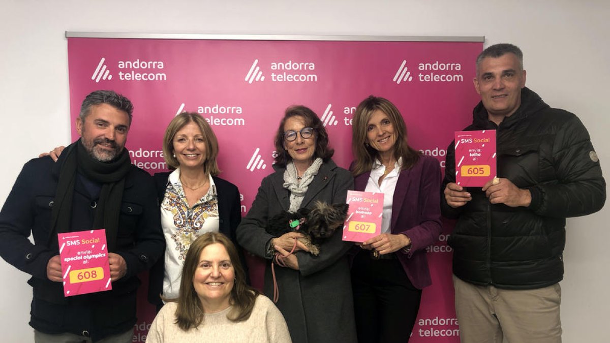Els SMS socials d'Andorra Telecom finançaran projectes de 6 ONG's