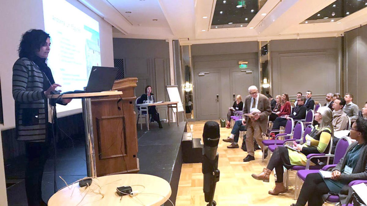 Dues mestres de l'UdA, en una trobada a Noruega