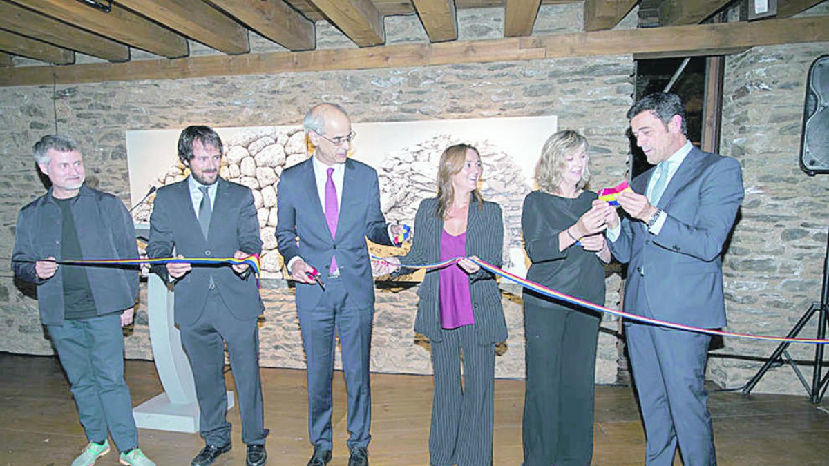 Mor Jordi Fulla, amb obra sobre pedra seca a Cal Pal