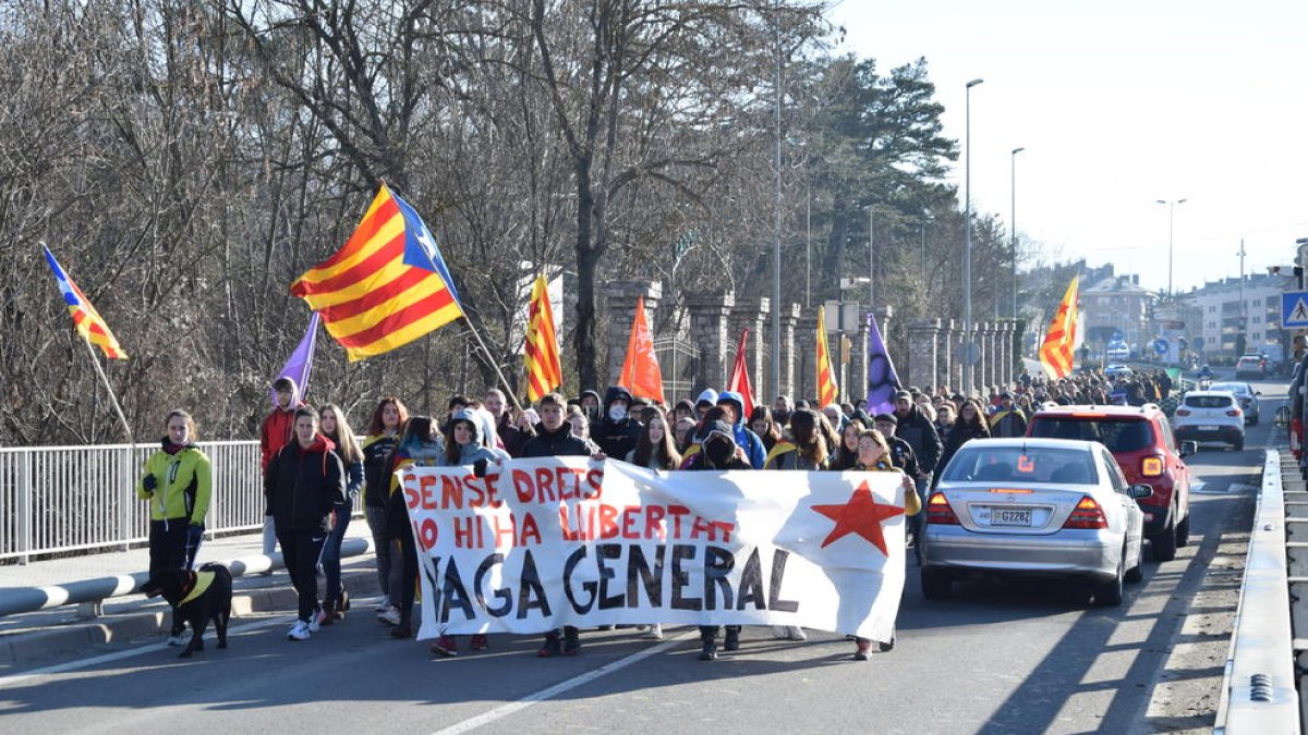 Els manifestants es retiren de l'N-260 a la Seu