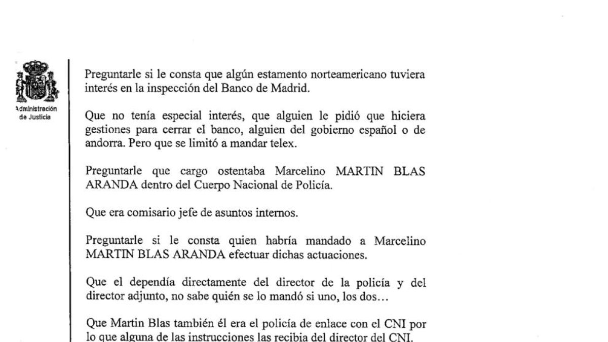 La confusa declaració de Villarejo embolica el cas Banco Madrid