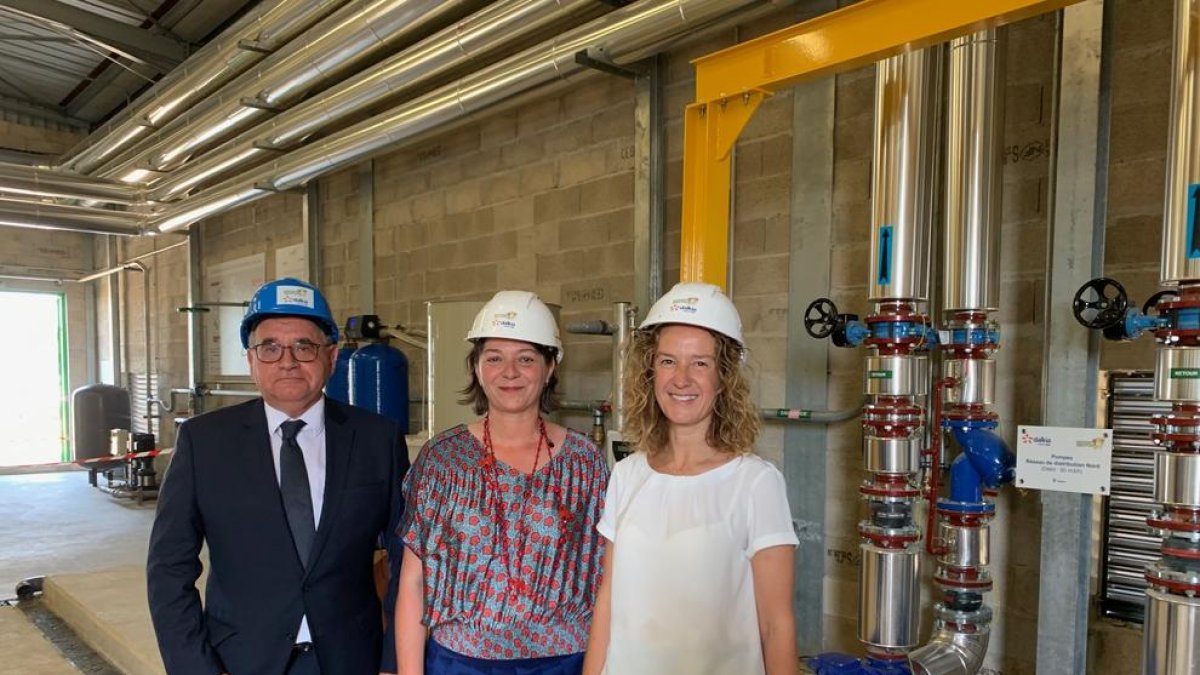 Calvó i Moles visiten la nova xarxa de calor a Perpinyà