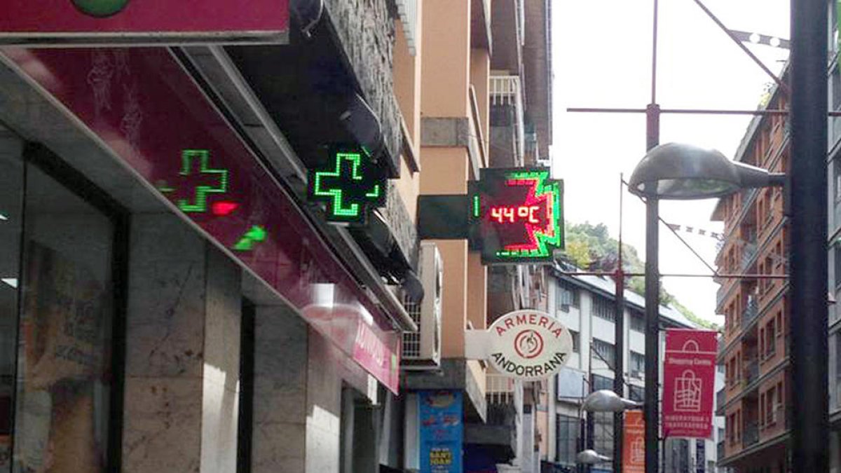 Temperatures màximes de rècord a Sant Julià