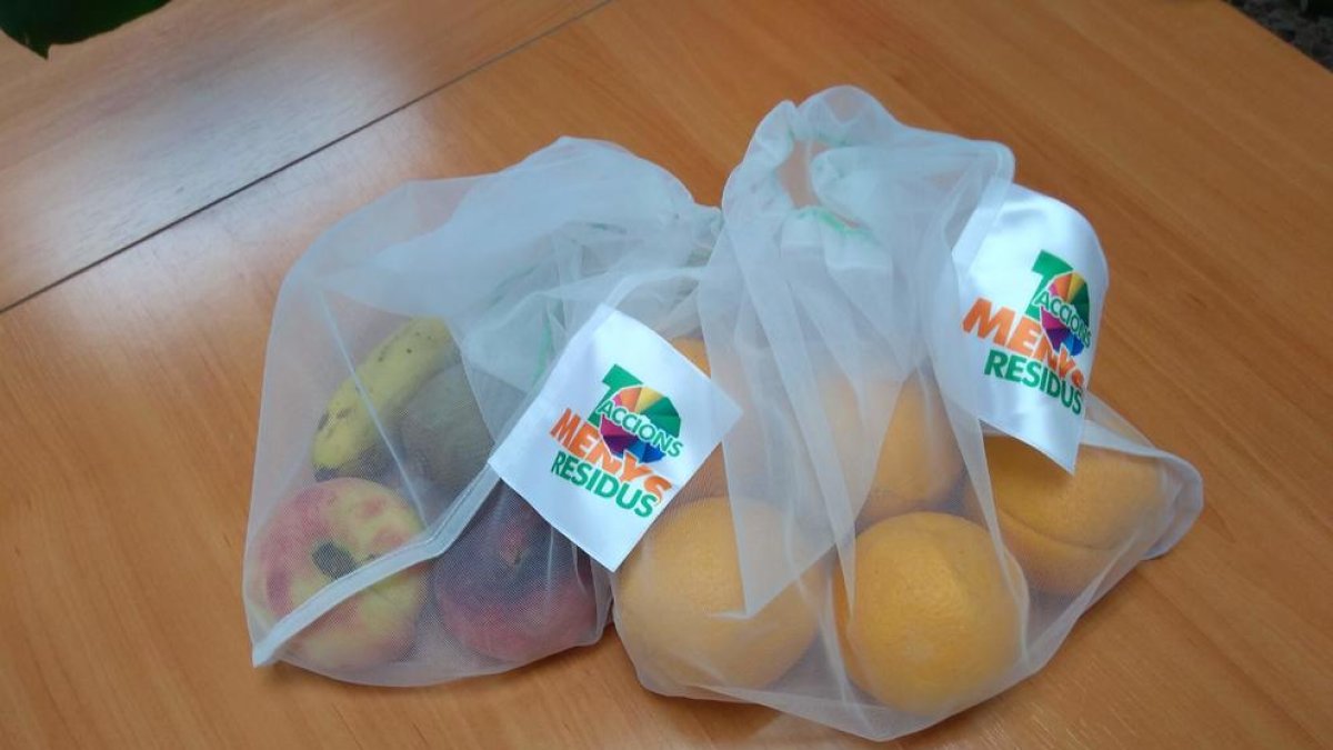 Bosses reciclables per a la verdura i la fruita