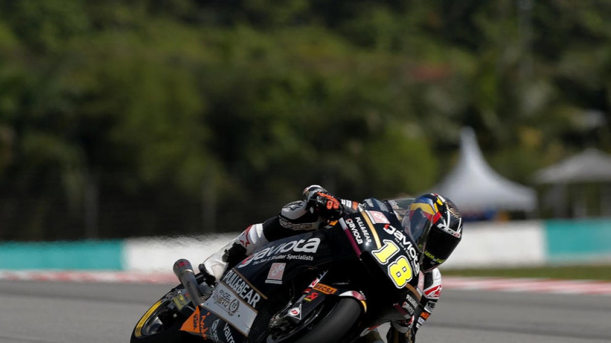 Xavi Cardelús, últim als entrenaments de Sepang