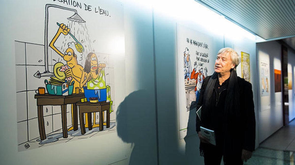 Vinyetes contra el canvi climàtic al museu de l'electricitat