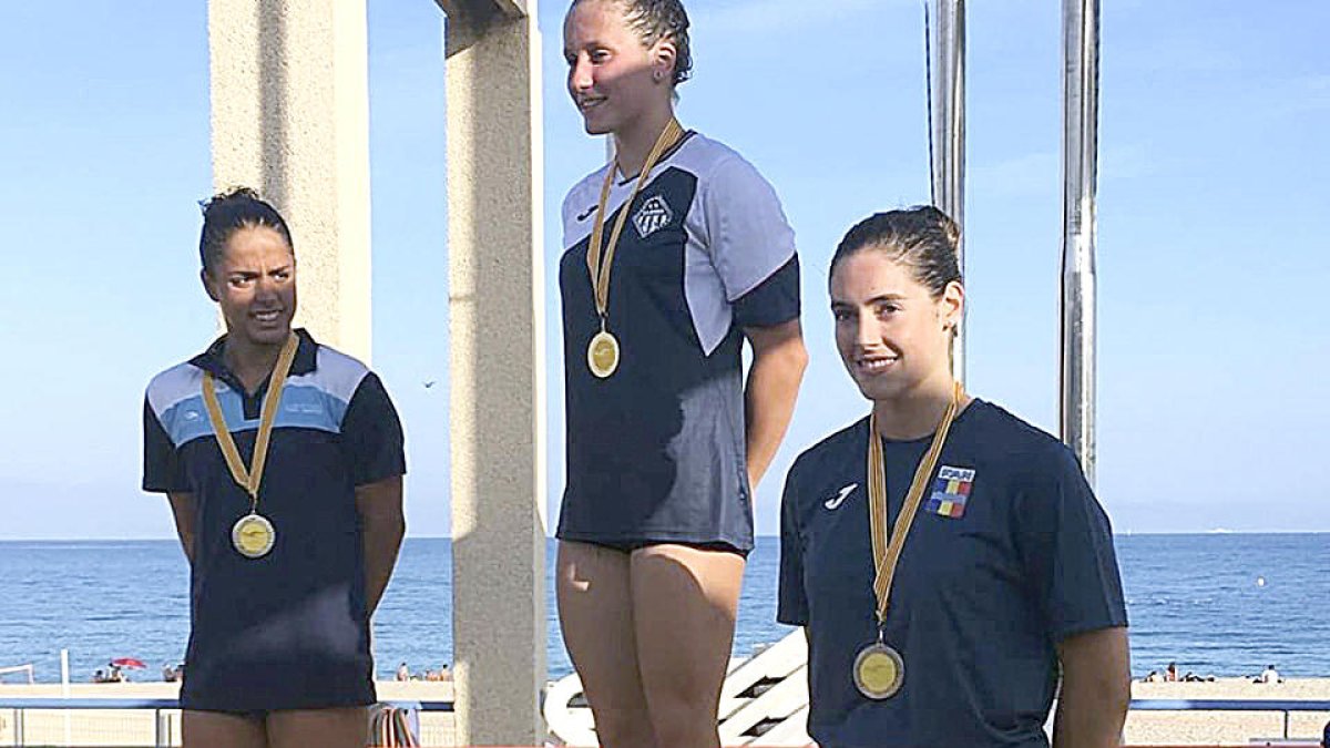 Nàdia Tudó bat dues vegades el rècord d'Andorra als 200 estils i puja al podi