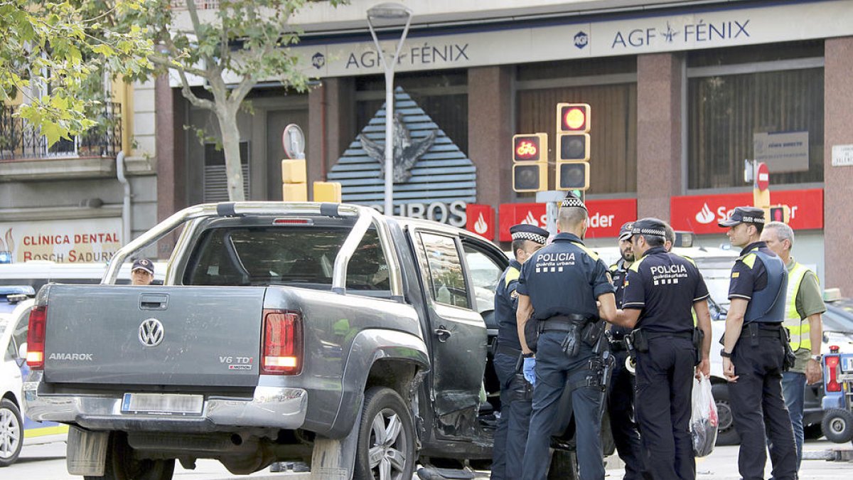 Un conductor drogat causa set ferits a Barcelona