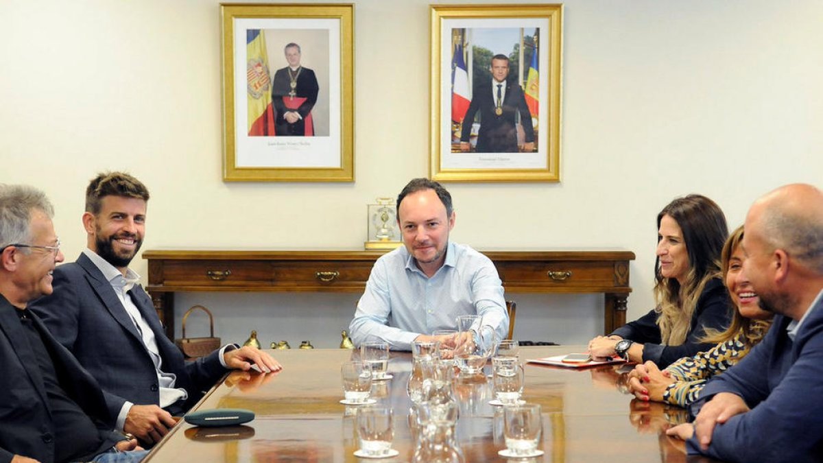 Piqué presenta el projecte a Espot, Marsol i Torres