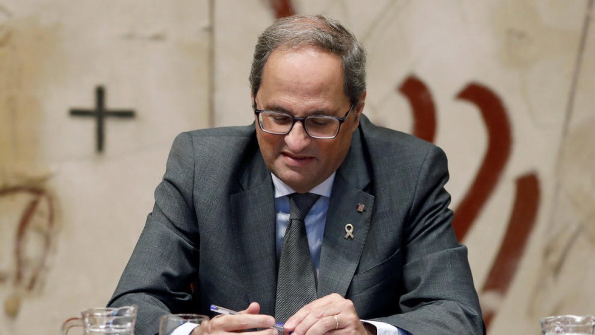 Torra demana a ERC que sigui més exigent per garantir la investidura