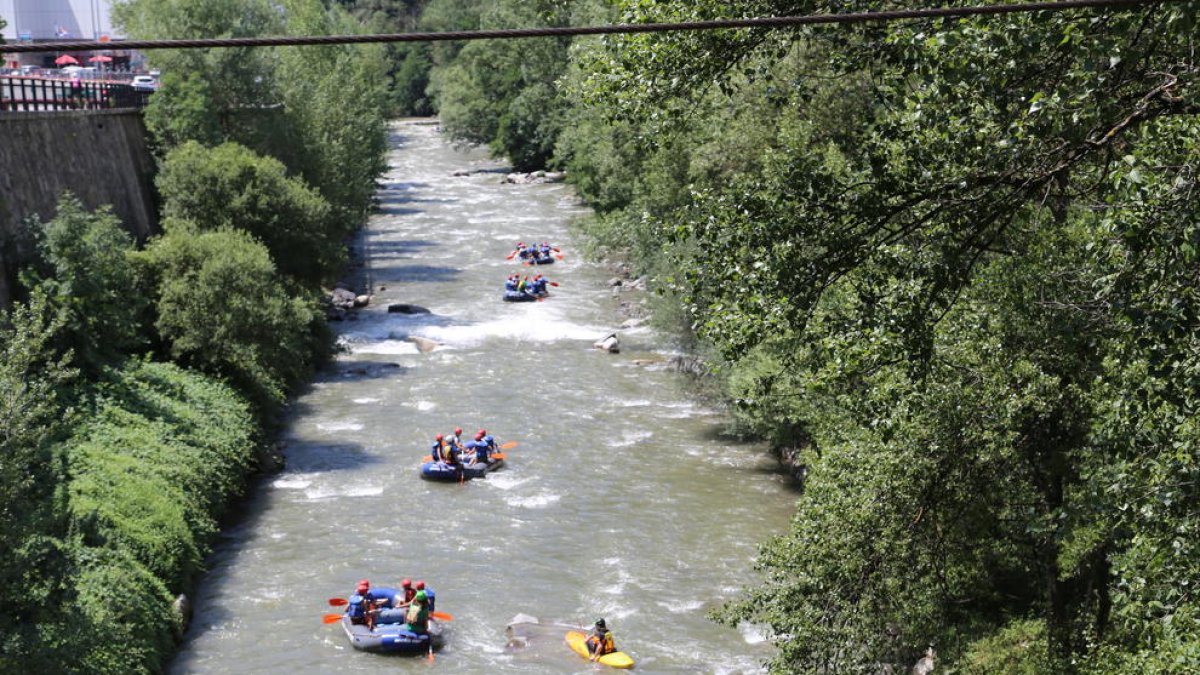 El ràfting prop de 300 persones en els cinc dies de festa major