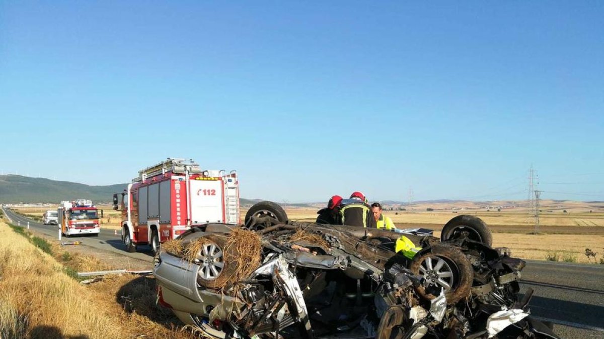 Imatge de l'accident de Sòria.