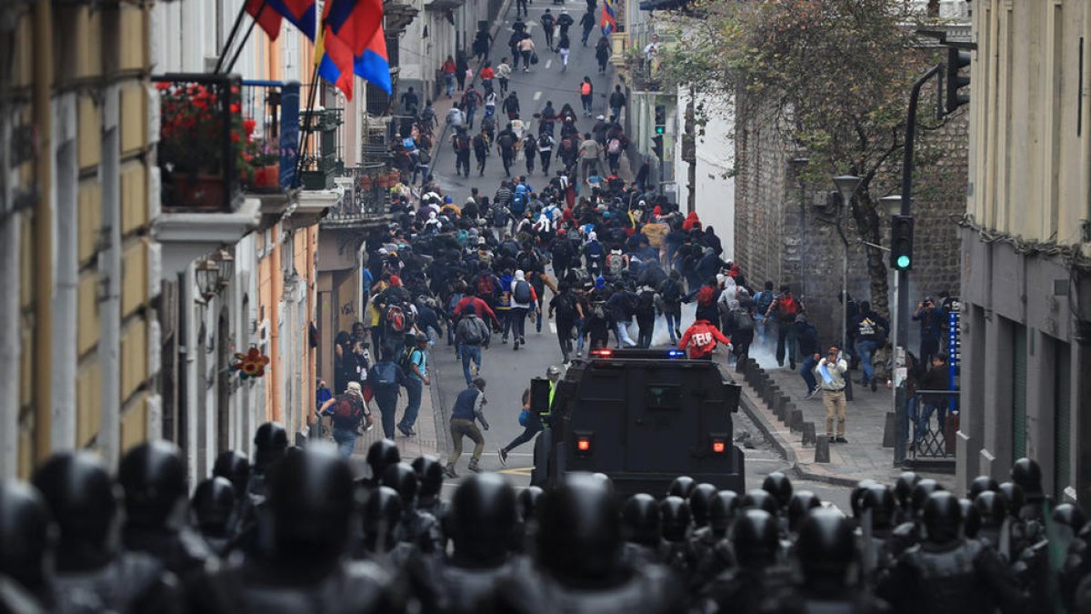 Uns 275 detinguts durant les protestes a l'Equador