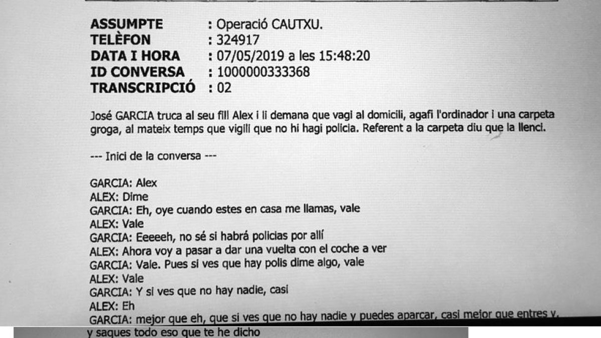 El tresorer de la federació va intentar destruir proves