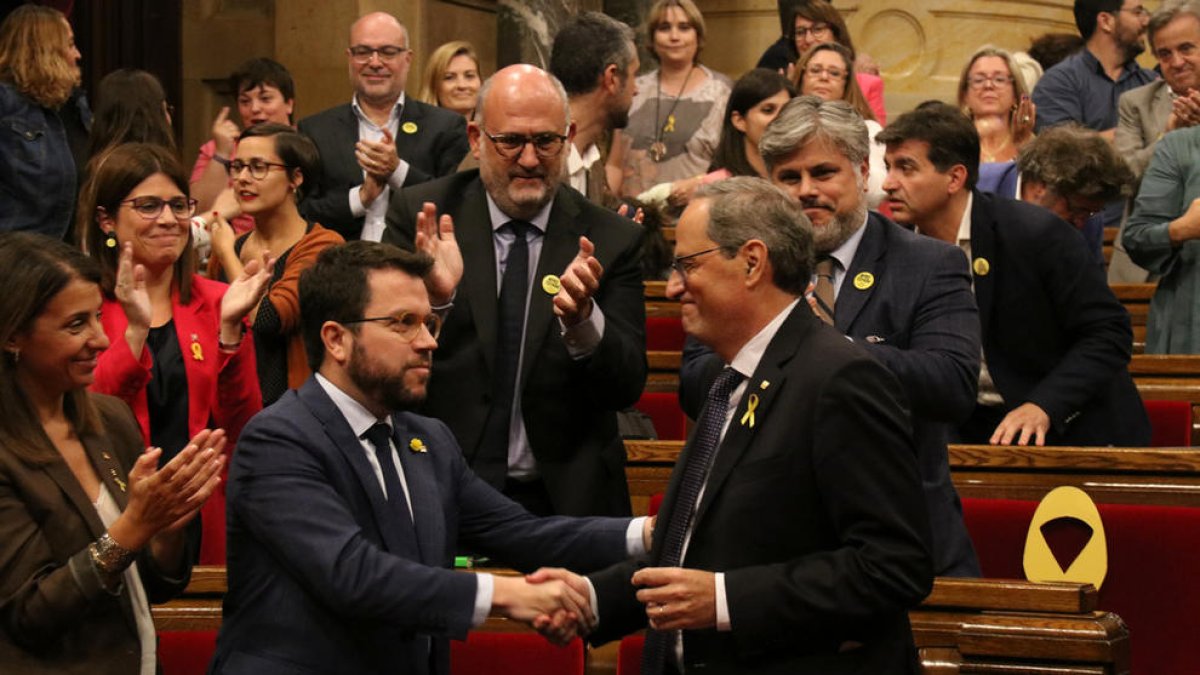 Fracassa la moció de censura de Ciutadans contra Quim Torra
