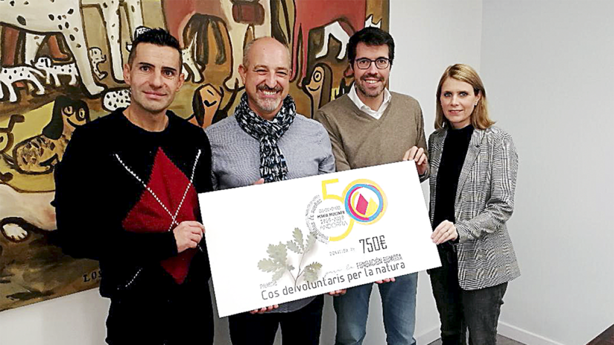 Els voluntaris per la natura reben 750 euros