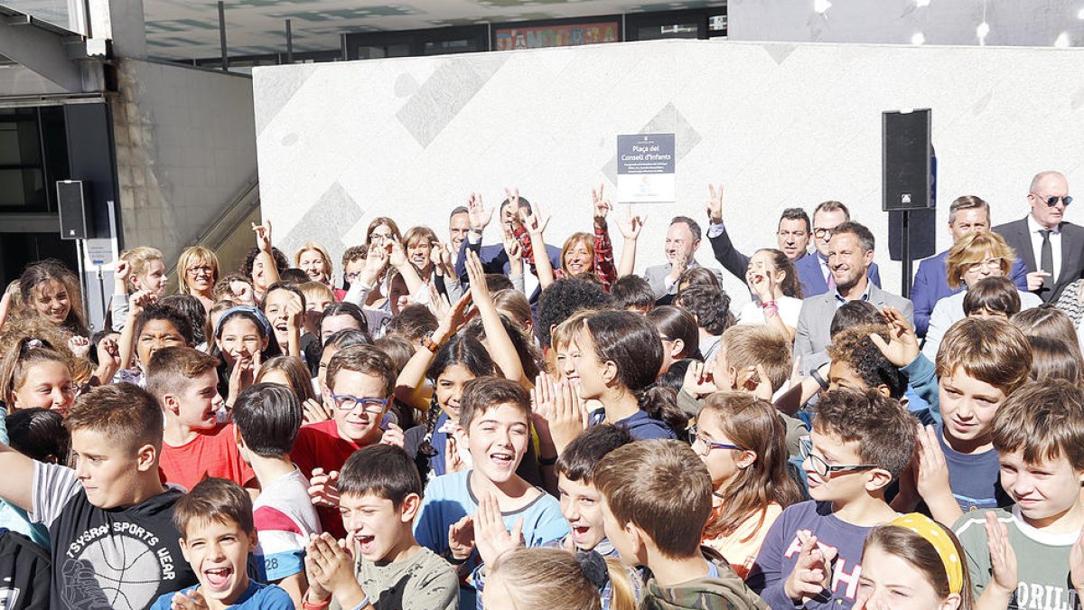 Inauguració de la plaça del Consell d'Infants