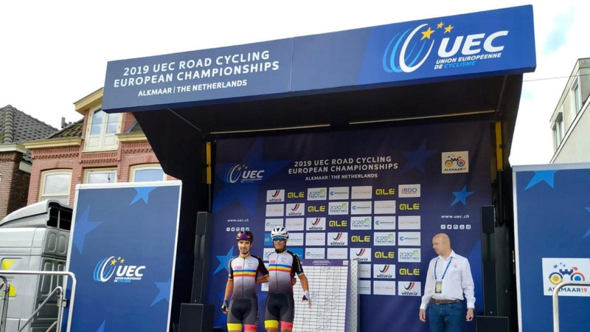 Òscar Cabanas i Julio Pintado, satisfets amb el treball realitzat al Campionat d'Europa