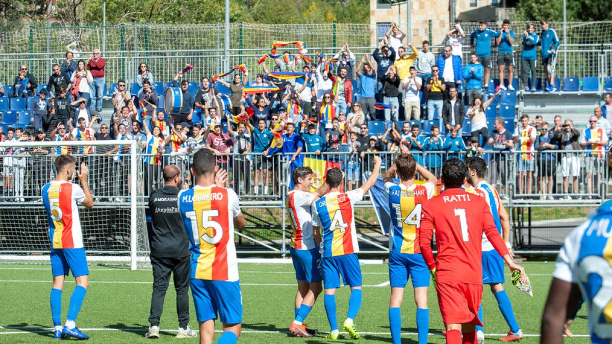 El lideratge de l'FC Andorra al seu grup comença per la defensa
