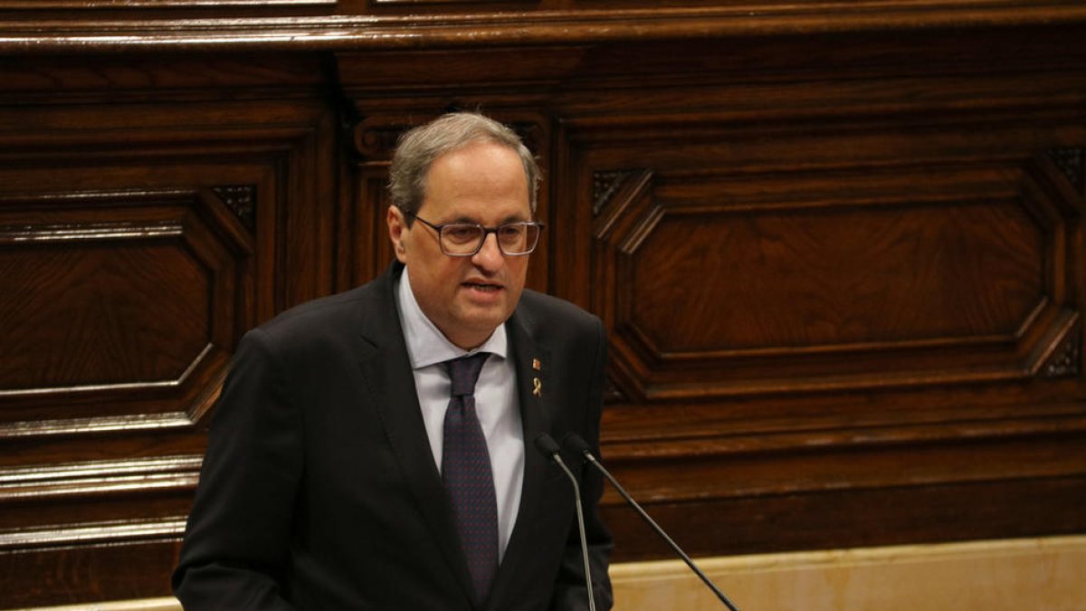 Torra proposa de sorpresa un nou referèndum i ERC se'n desmarca