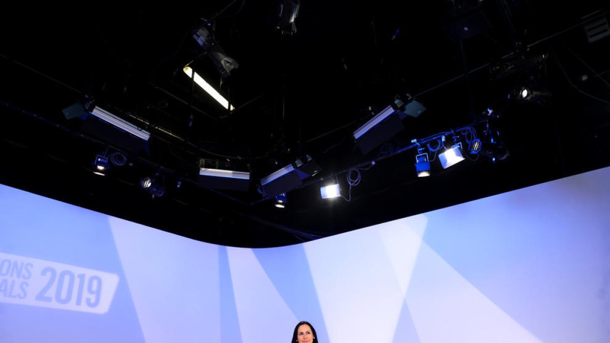 Sola davant l'objectiu